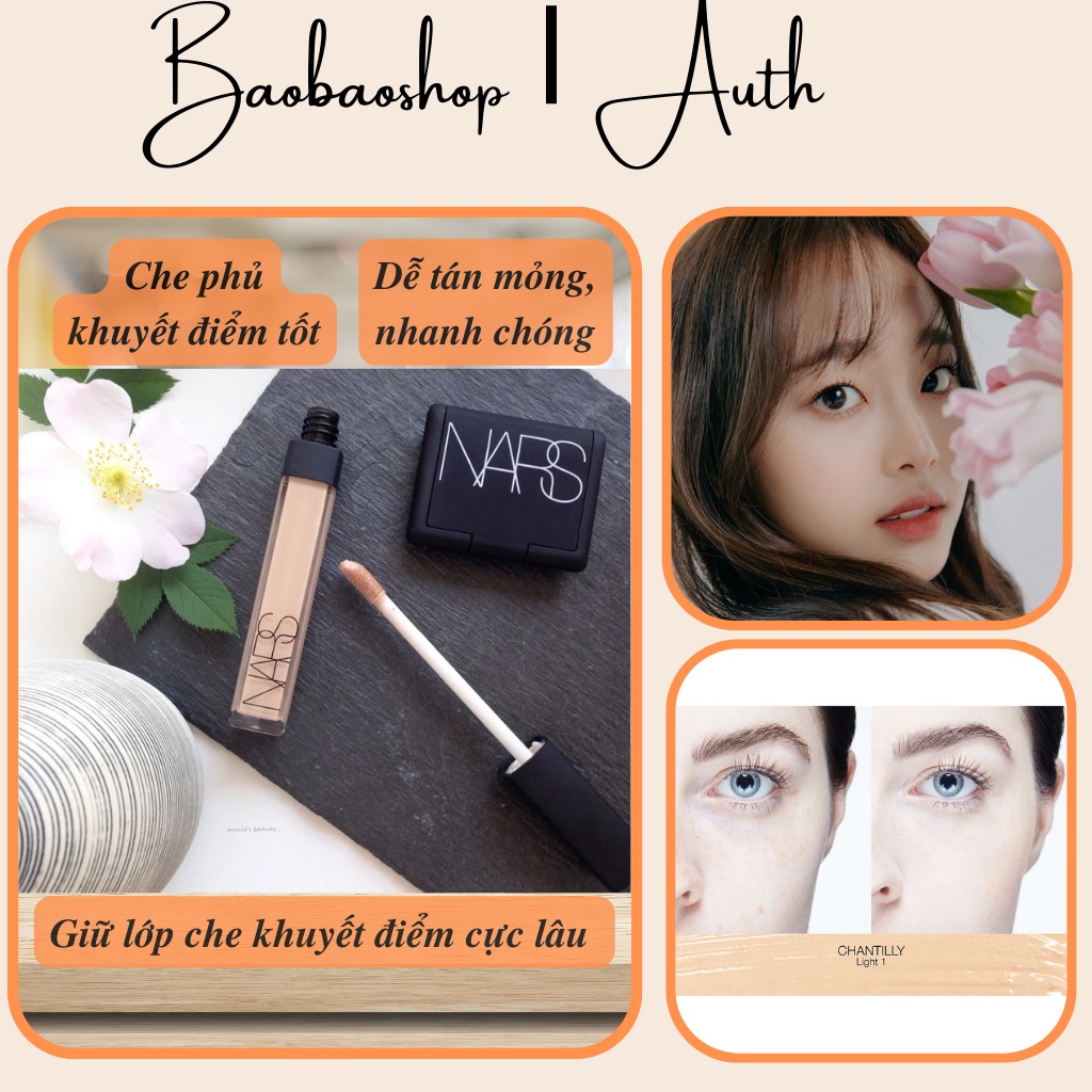Minisize Kem Che Khuyết Điểm Nars 1.4ml Radiant Creamy Concealer Chính Hãng Che Phủ Hoàn Hảo