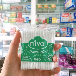 Bông tăm Niva túi zip 100 que