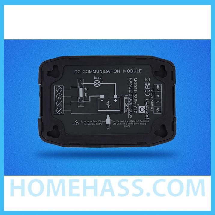 Đồng Hồ Đo Năng Lượng DC 100A Modbus RS485 PZEM-017