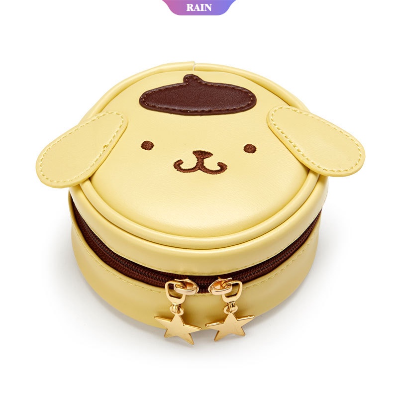 SANRIO Ví Tròn Đựng Tiền Xu / Tai Nghe / Trang Sức Hình Cinnamoroll Kuromi My Melody Pom Pom Purin Hello Kitty Dễ Thương [RAIN]