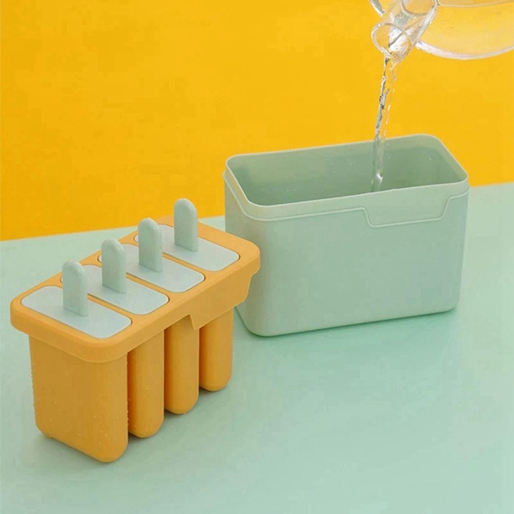 YIYU Khuôn Làm Kem Que 3D Có Thể Tái Sử Dụng Tiện Lợi