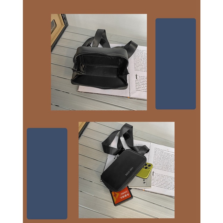 Túi Nam Đeo Chéo Mini ZACHI Thiế Kế Thời Trang Hiện Đại Vải Oxford Cao Cấp Chống Nước KT 20x13x6 cm - T73