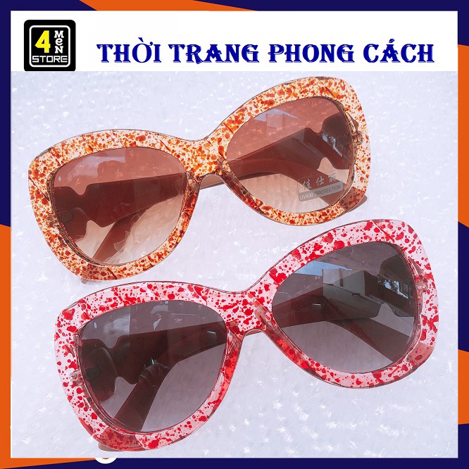 ⚡ Ảnh Thật ⚡ Kính Mát Nữ Nâu Da Beo ( Đỏ - Cam ) Mới Siêu Đẹp - Mắt Kính Thời Trang ( Hình Thật 100% )