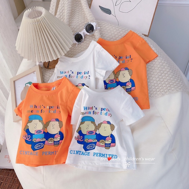 [2-8 tuổi] B2456 Bộ bé gái áo cotton quần thô mềm cho bé từ 16-28kg