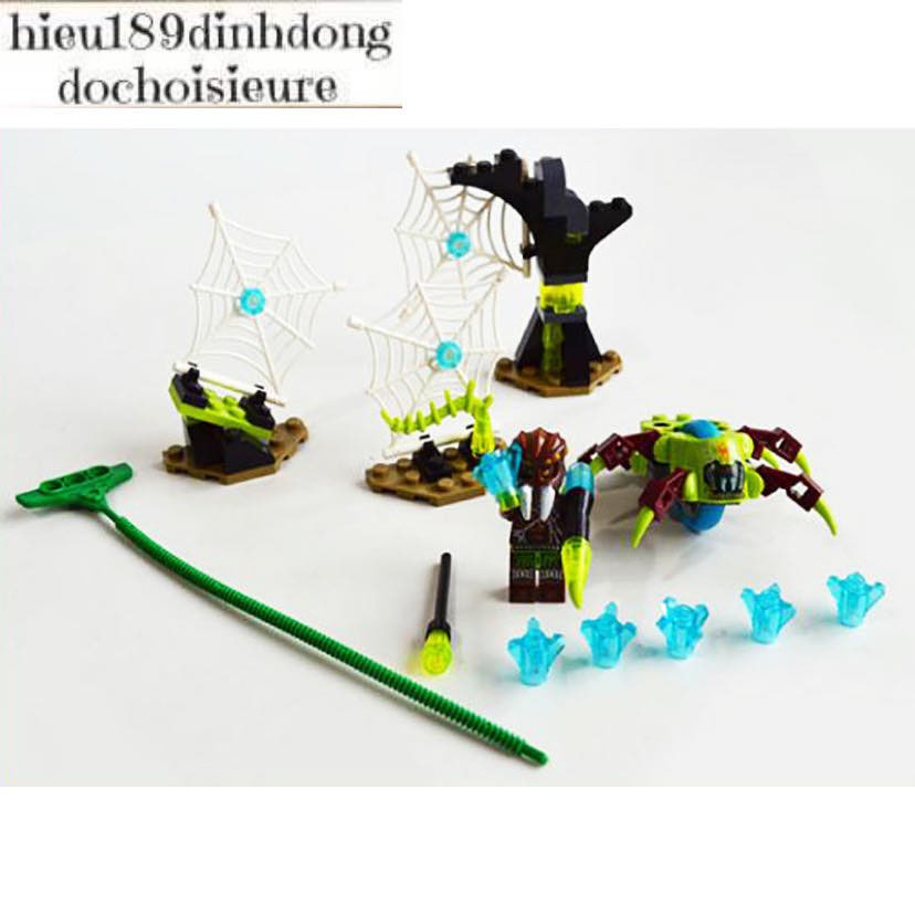 Lắp ráp xếp hình NOT Lego Legends of Chima 70138 Bela 10082 : Lưới Nhện 69 mảnh