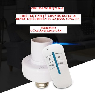 Đui đèn điều khiển từ xa Đui đèn điều khiển từ xa bằng sóng Rf E27 - màu trắng sáng