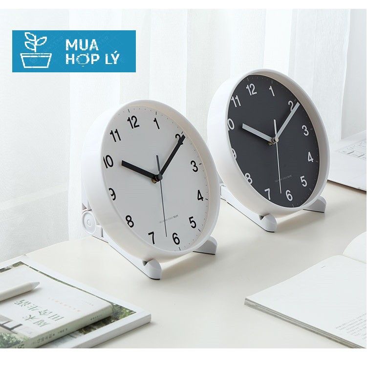 ĐỒNG HỒ HÀN QUỐC MJK MẶT TRÒN ĐỂ BÀN, TREO TƯỜNG PHONG CÁCH CHÂU ÂU - HÀNG NHẬP KHẨU