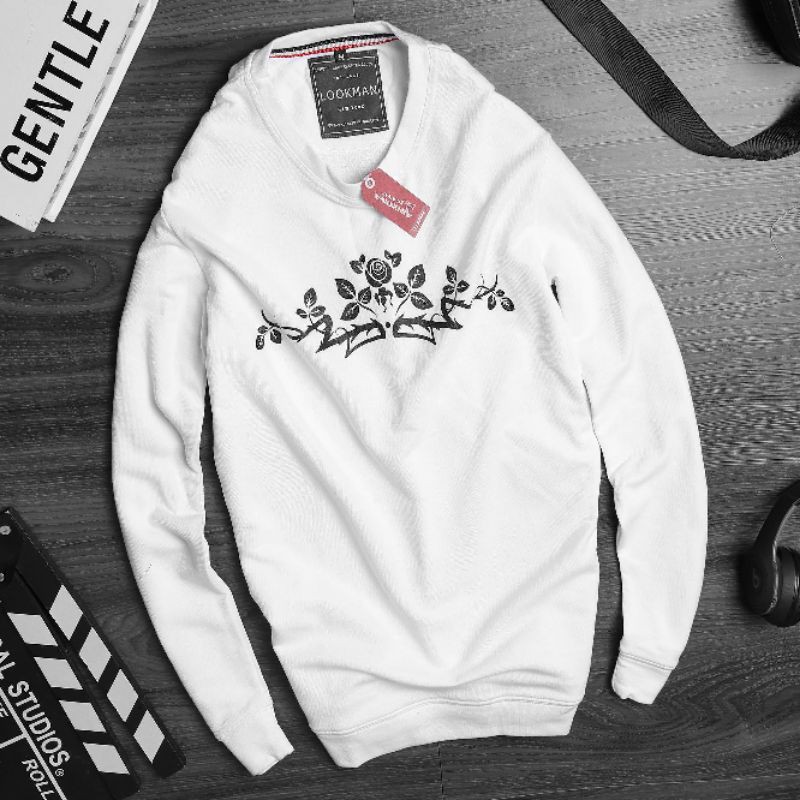 Áo thun nam tay dài Sweater in hoa văn trước ngực trẻ trung | BigBuy360 - bigbuy360.vn