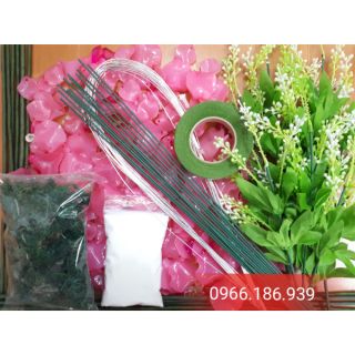 Combo 02 bộ nguyên liệu hoa pha lê