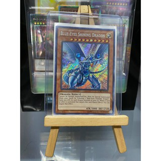 Lá bài thẻ bài Yugioh Blue Eyes Shining Dragon – Secret Rare - Tặng bọc bài nhựa bảo quản