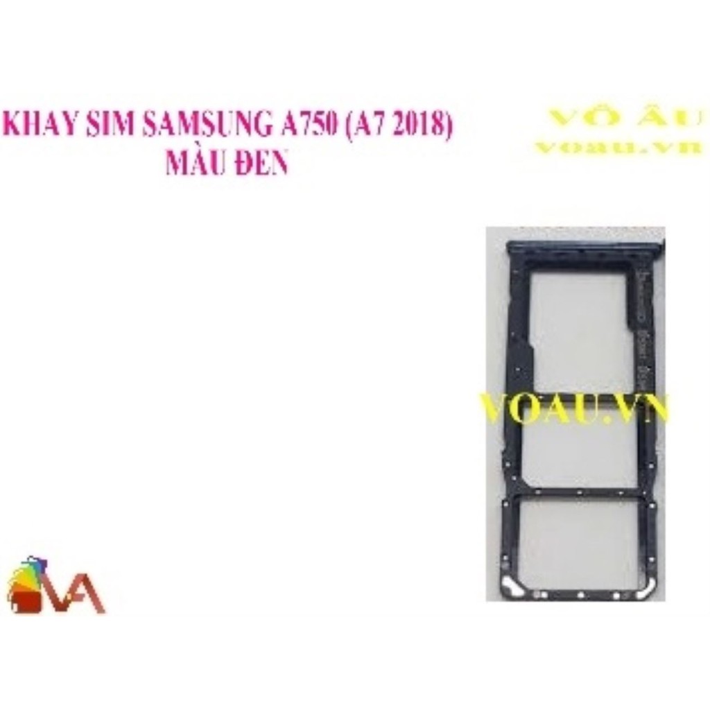 KHAY SIM SAMSUNG A750 (A7 2018) MÀU ĐEN