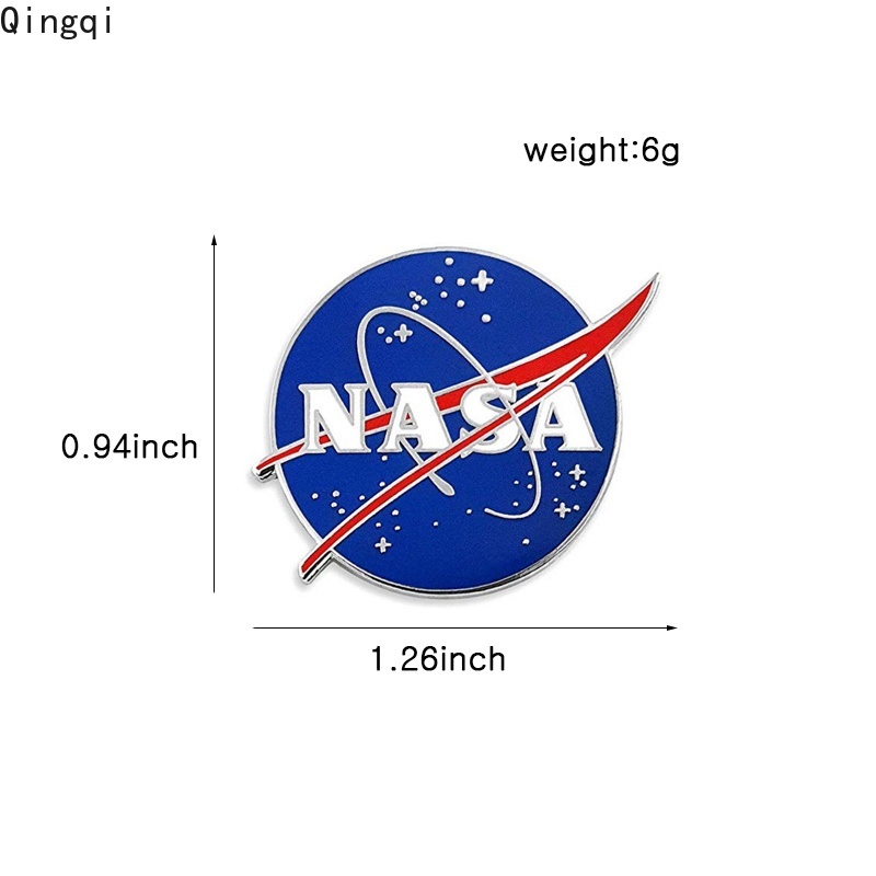 Ghim cài áo MISS ZOE hình biểu tượng không gian màu xanh dương thời trang