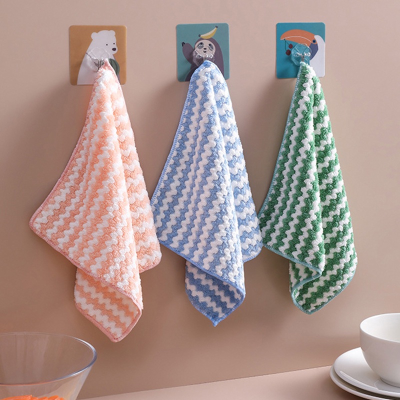 Khăn Lau Bằng Sợi Nhỏ Dày Dặn Thấm Hút Tốt Cho Nhà Bếp / Xe Hơi / Kính Cửa Sổ