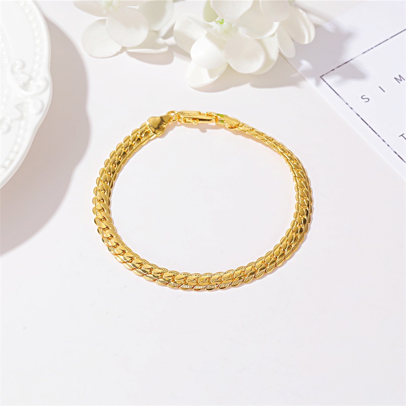 Vòng Tay Mạ Vàng 18k Thiết Kế Đơn Giản Thời Thượng Cho Nữ | BigBuy360 - bigbuy360.vn