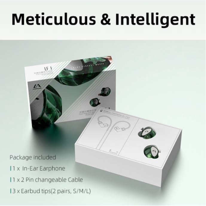 Tai Nghe Nhét Tai LF1 Có Dây Âm Thanh Bass Kèm Mic Thông Dụng 3.5mm