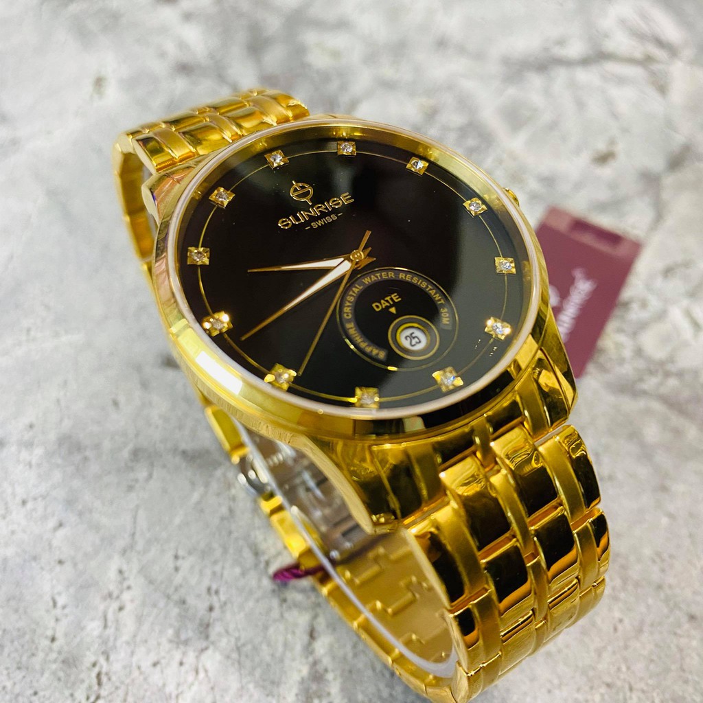 Đồng hồ Sunrise Nam chính hãng Nhật Bản M1138SWA.G.D - kính saphire chống trầy - chố