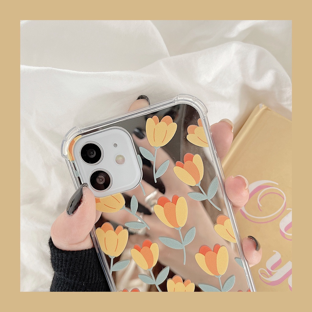 Ốp lưng iphone Ốp Điện Thoại Tpu Silicon Mặt Gương Cho Iphone 11 Pro Max 12 Pro Max 7+ 12 Pro Max X Dinuo case