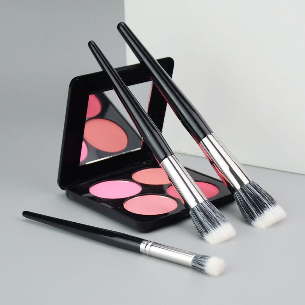 QQMALL Cọ Trang Điểm Phấn Nền / Má Hồng / Phấn Mắt Chuyên Nghiệp Màu Đen Dành