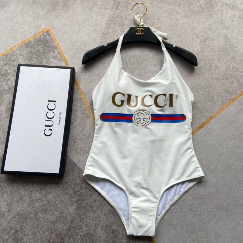 Body suit/ bikini liền mảnh hở lưng Gucci GG