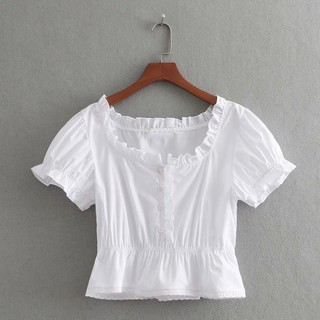 Áo Croptop chun eo ren gấu cho người béo mập - ABEO069