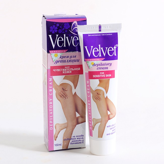 Kem tẩy lông Velvet Nga Vitamin E cho da nhạy cảm 100ml