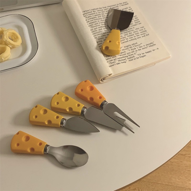Set thìa dao dĩa phô mai cheese dễ thương