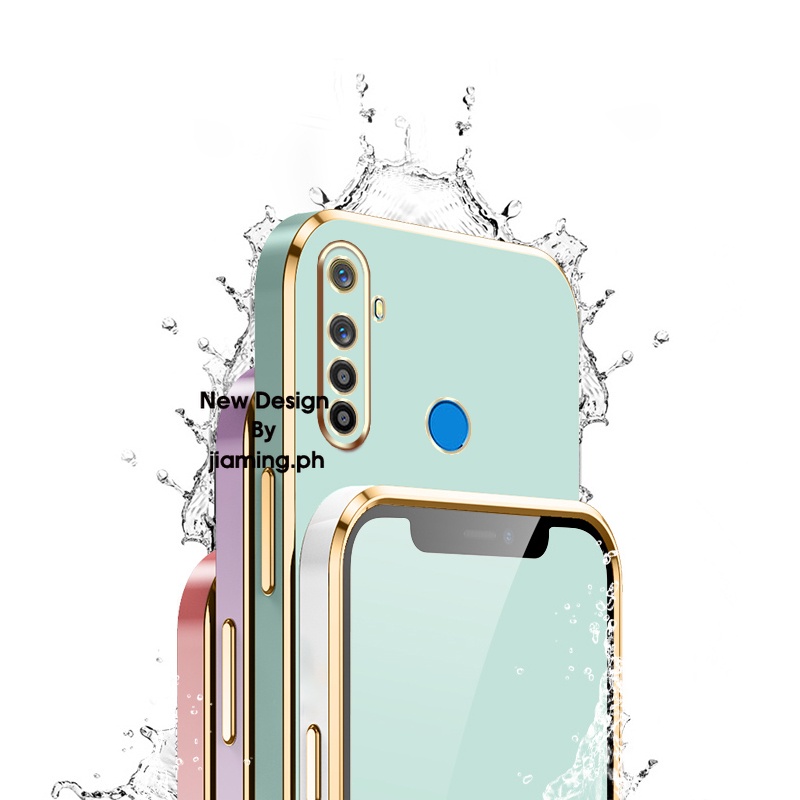 Ốp Điện Thoại Màu Kẹo Thiết Kế Sang Trọng Có Dây Đeo Cho OPPO Realme 5 5i 5S 6i C3 2022