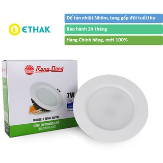 Đèn LED Downlight Am trần Đế nhôm 7W 9W Rạng Đông