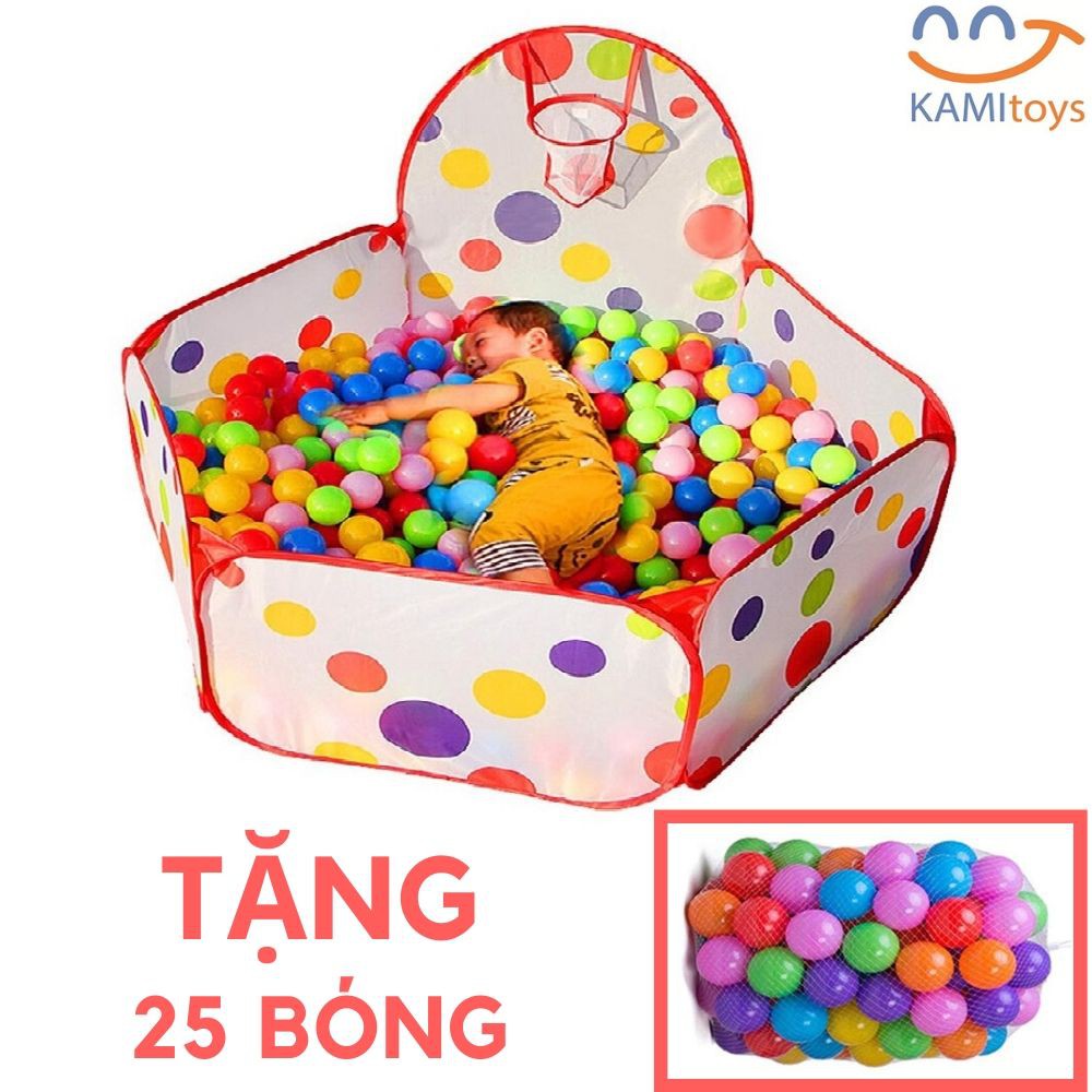 Nhà bóng banh vải cỡ Lớn 120cm (Có kèm 25 Bóng) đồ chơi trẻ em