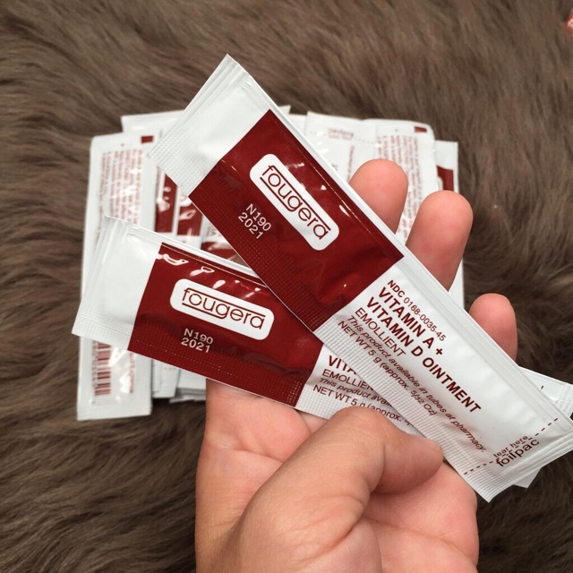 Dưỡng môi, mày sau phun xăm, dưỡng vitamin Ad sau xăm, dưỡng hình xăm gói nâu, dưỡng VITAMIN AD