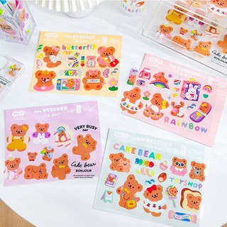  Sticker Gấu Chống nước , nhiều mẫu siêu xinh dán lap, điện thoại, tủ..Nami