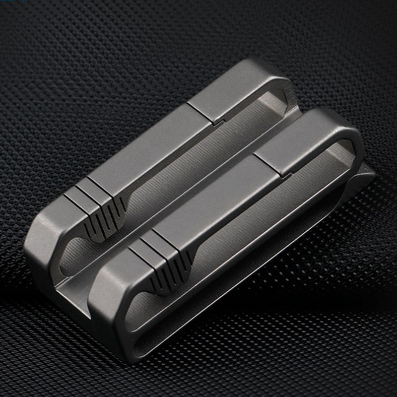 Móc Khóa Kẹp Đôi Bằng Hợp Kim Titan Tiện Dụng Cho Các Hoạt Động Thể Thao Ngoài Trời