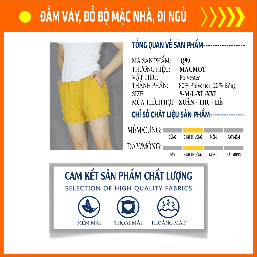 Q99 - Quần thời trang dễ thương phù hợp làm đồ mặc nhà, đồ đi ngủ, đồ tập thể thao. Quần kiểu ngắn, quần thun thể thao.