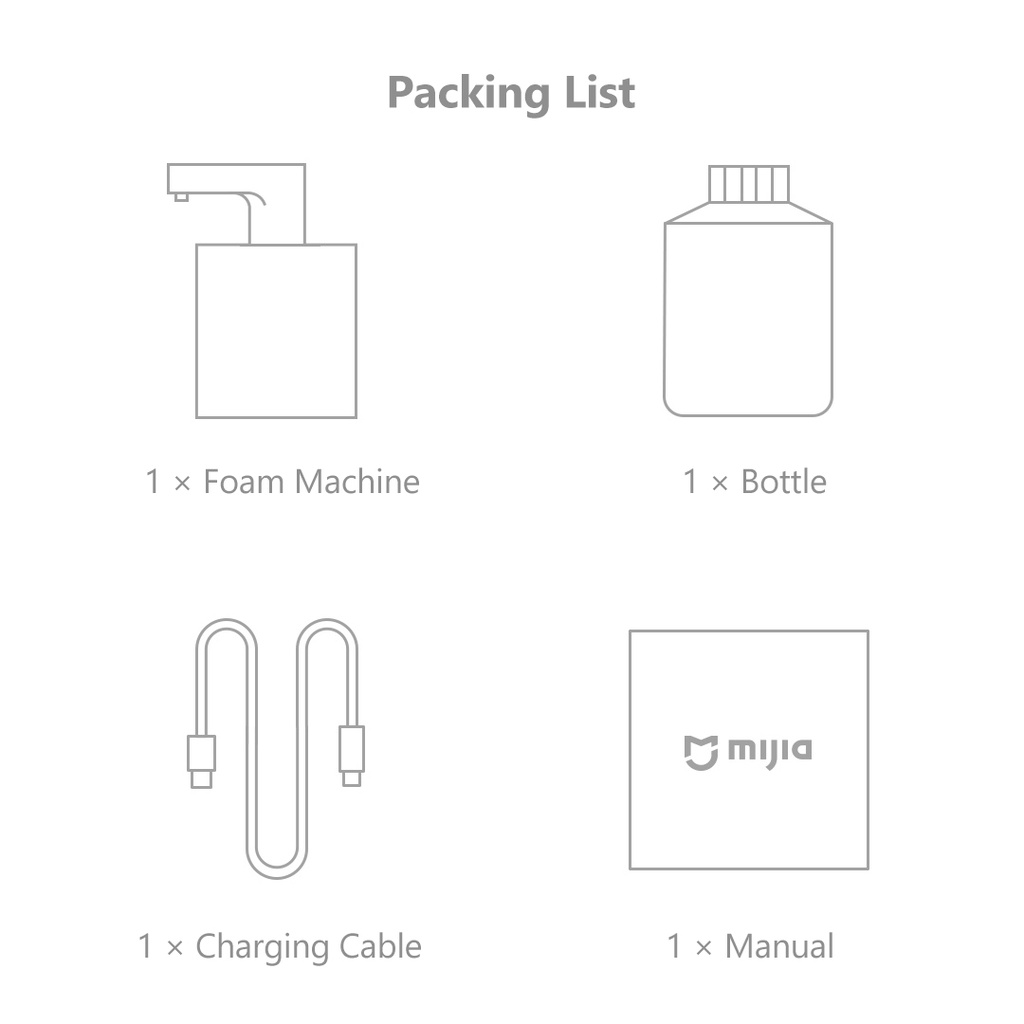 Xiaomi Youpin Máy Đựng Xà Phòng Rửa Tay Tạo Bọt Tự Động   20S