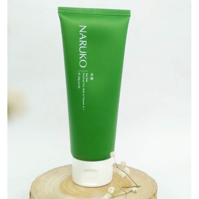 Sữa Rửa Mặt Naruko Tea Tree Purifying Clay Mask & Cleanser In 1 Chiết Xuất Tràm Trà 120g KBeauty