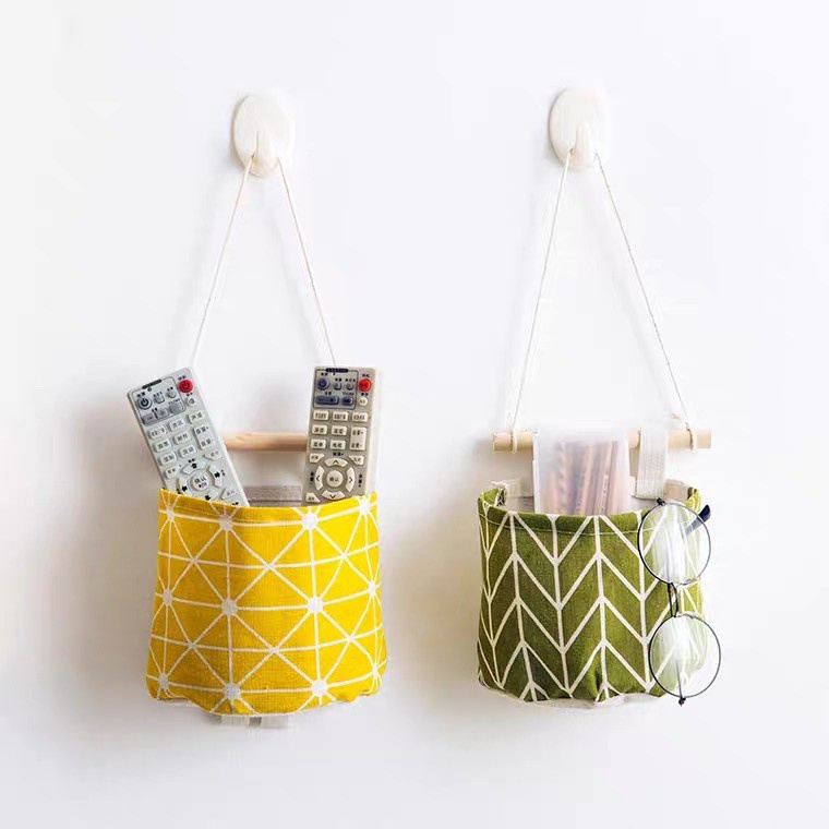 Túi vải treo tường đựng đồ trang trí decor nhà cửa phòng ngủ đa năng tiện ích 88276 SHIPNHANH88