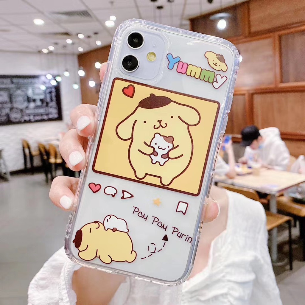 Ốp điện thoại mềm trong suốt họa tiết hoạt hình cún tai lớn 3D cho iPhone 11 11 Pro 11 Pro Max X XS XR XS Max 7 8 Plus | BigBuy360 - bigbuy360.vn