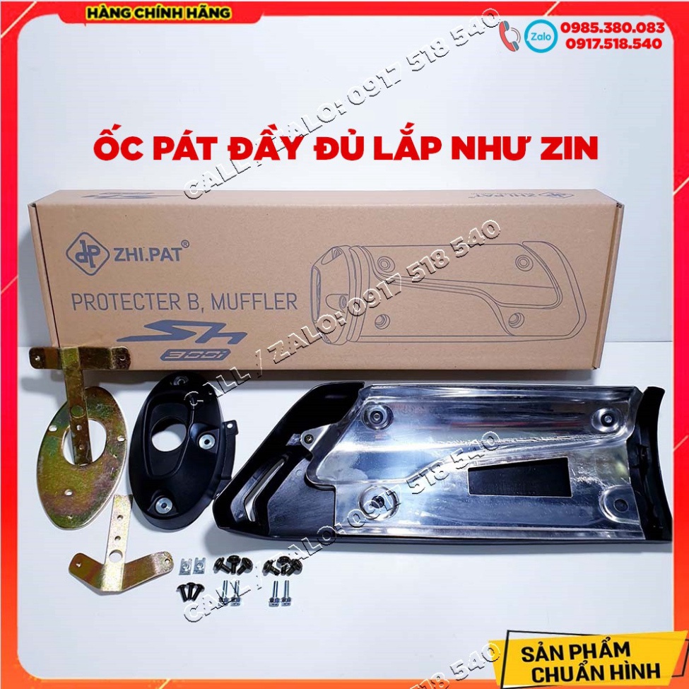 ỐP PÔ 3OOi GẮN SH 2020 - Sh 2021 - SH 2022 CHÍNH HÃNG ZHIPAT ( FULL BOX   ĐỦ PAS GẮN NHƯ ZIN) Nhựa ABS cao cấp và INOX