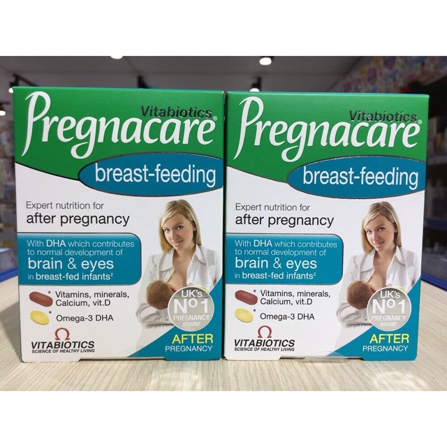 Vitamin lợi sữa Pregnacare Breast Feeding chính hãng Uk Bổ sung dưỡng chất cho sữa mẹ