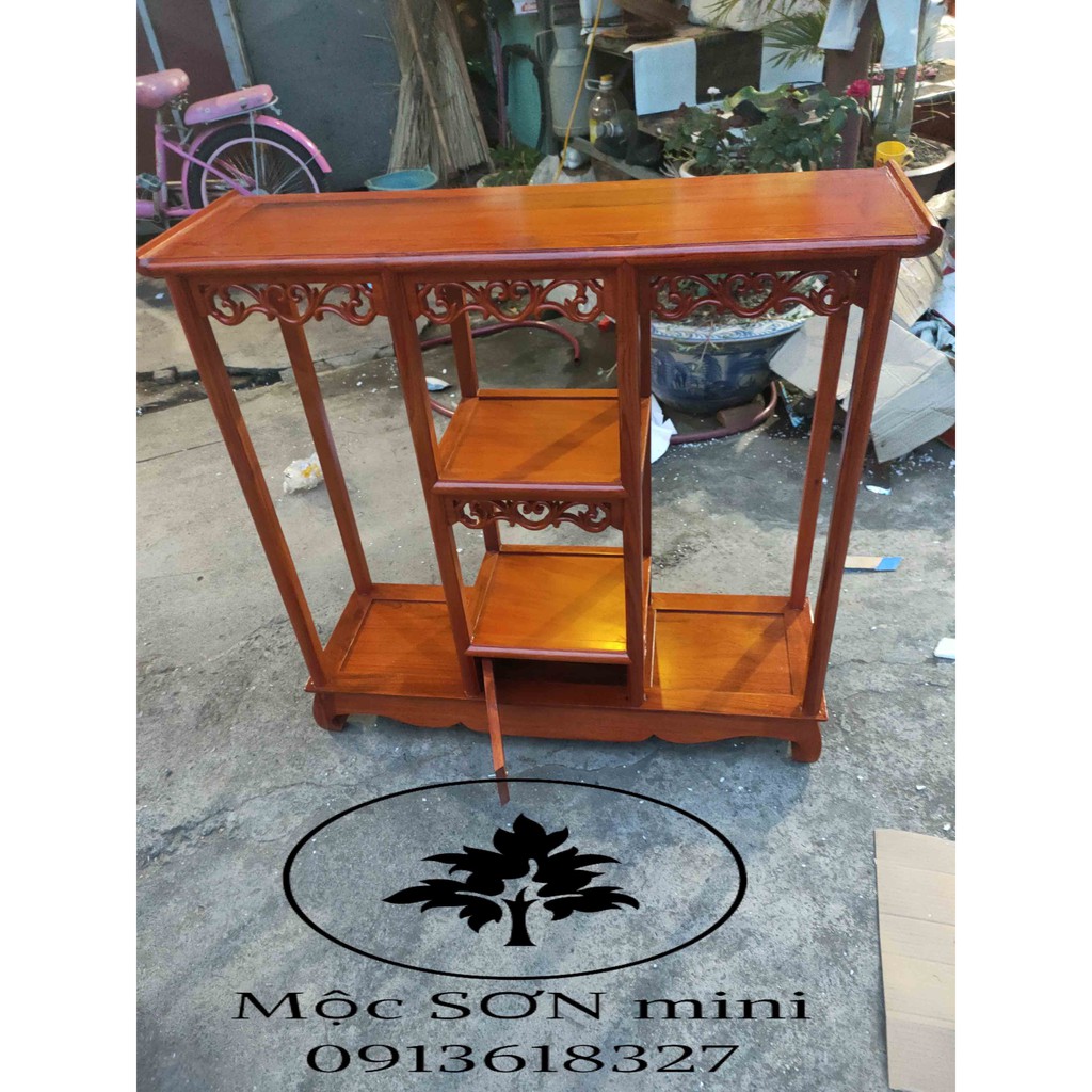 Kệ vuông bày đồ gỗ hương,kệ kê đồ gỗ,đôn vuông kê cỡ kích thước mặt dài 85 cao 90 sâu 26