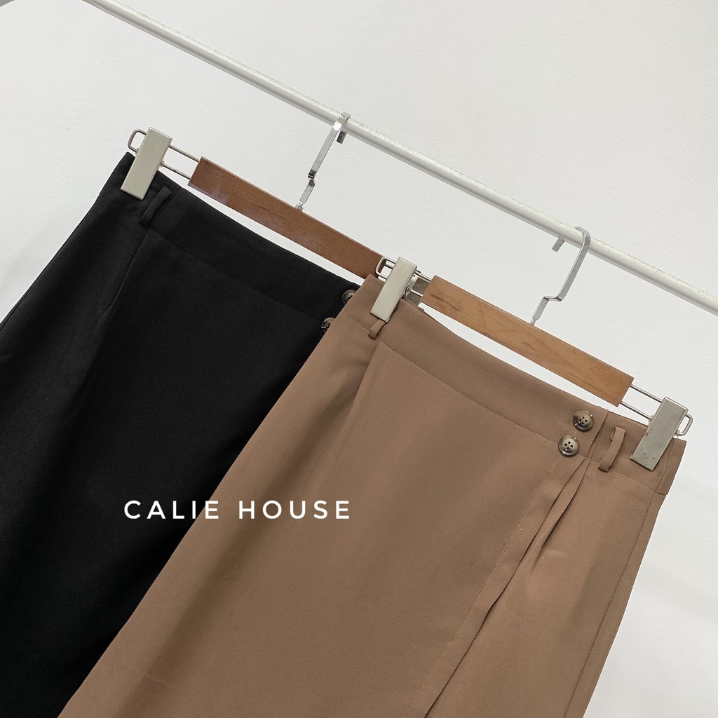 Chân váy 2 khuy cạp thời trang công sở Calie House CV24 | BigBuy360 - bigbuy360.vn