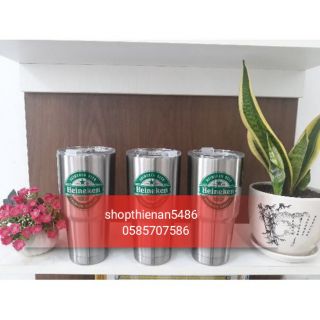 COMBO LY GIỮ NHIỆT THÁI 900ml (kèm túi + 2 ống hút + cọ rửa)