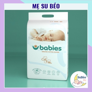 Tã Bỉm DÁN/QUẦN BABIES ORGANIC an toàn cho bé S66/M56/L46//M54/L50/XL46/XXL40 Bỉm Mẹ Su Béo