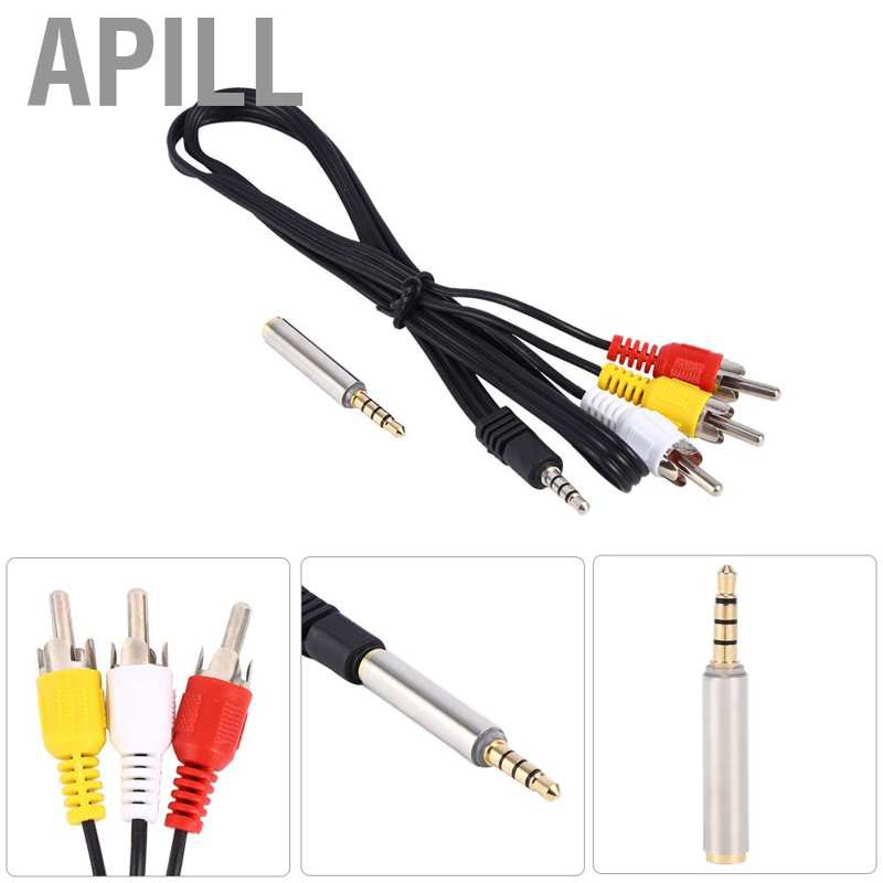 Cáp Chuyển Đổi Âm Thanh 3.5mm Av Tv Sang 3 Rca Cho Raspberry Pi 2 B +