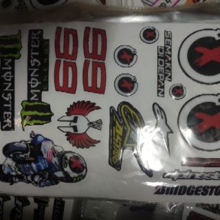 Vỉ tem nổi Monster,  ohlin..