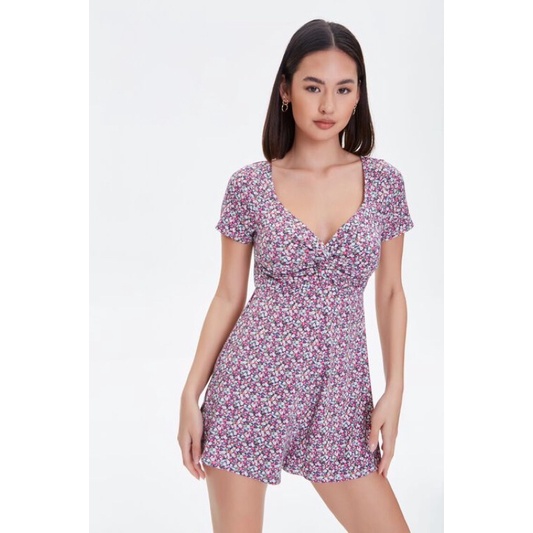 Jumpsuit ngắn Twisted-Front Romper F21 VNXK