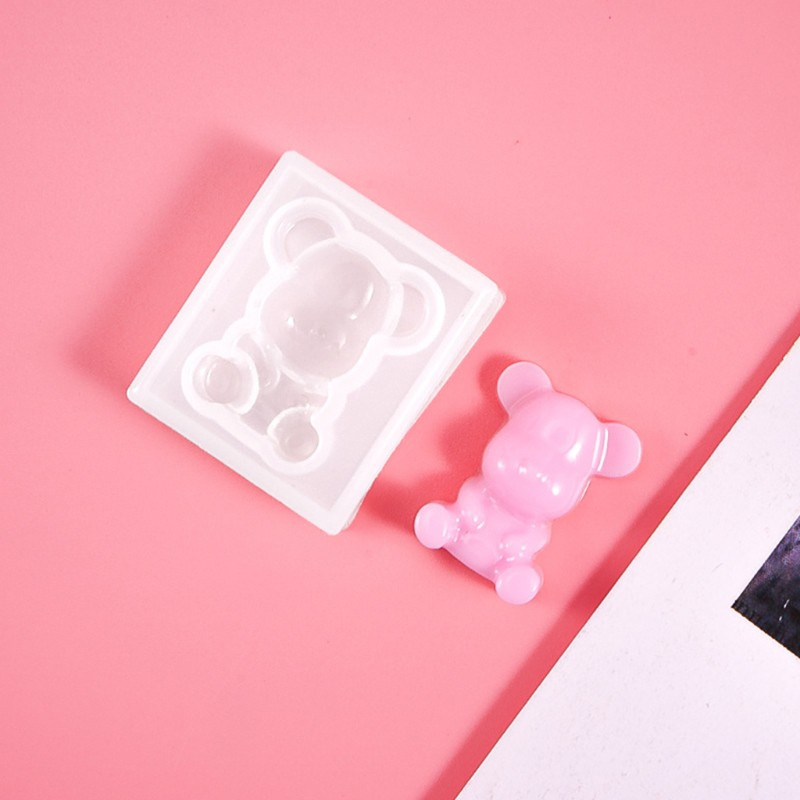Set 7 khuôn silicon làm đồ trang sức hình gấu teddy đáng yêu