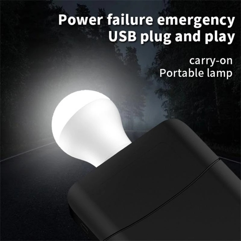 Set 2 Đèn LED USB Không Dây Thân Thiện Với Môi Trường Ánh Sáng Trắng Ấm Bảo Vệ Mắt Dùng Trong Nhà/Đi Cắm Trại/ Đọc Sách
