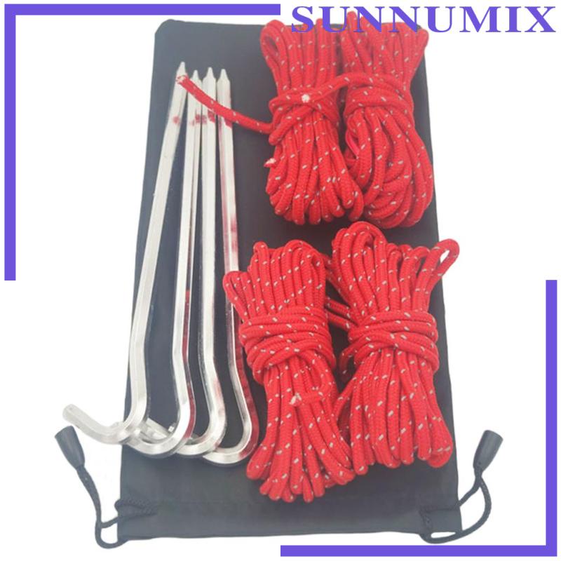 Bộ Dây Lều Cắm Trại Kèm Dụng Cụ Kéo Căng Điều Chỉnh Được