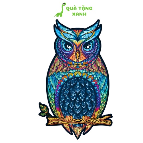 Hộp thả tim in tên cặp đôi, quà tặng đám cưới và Xếp hình gỗ hình con cú mèo